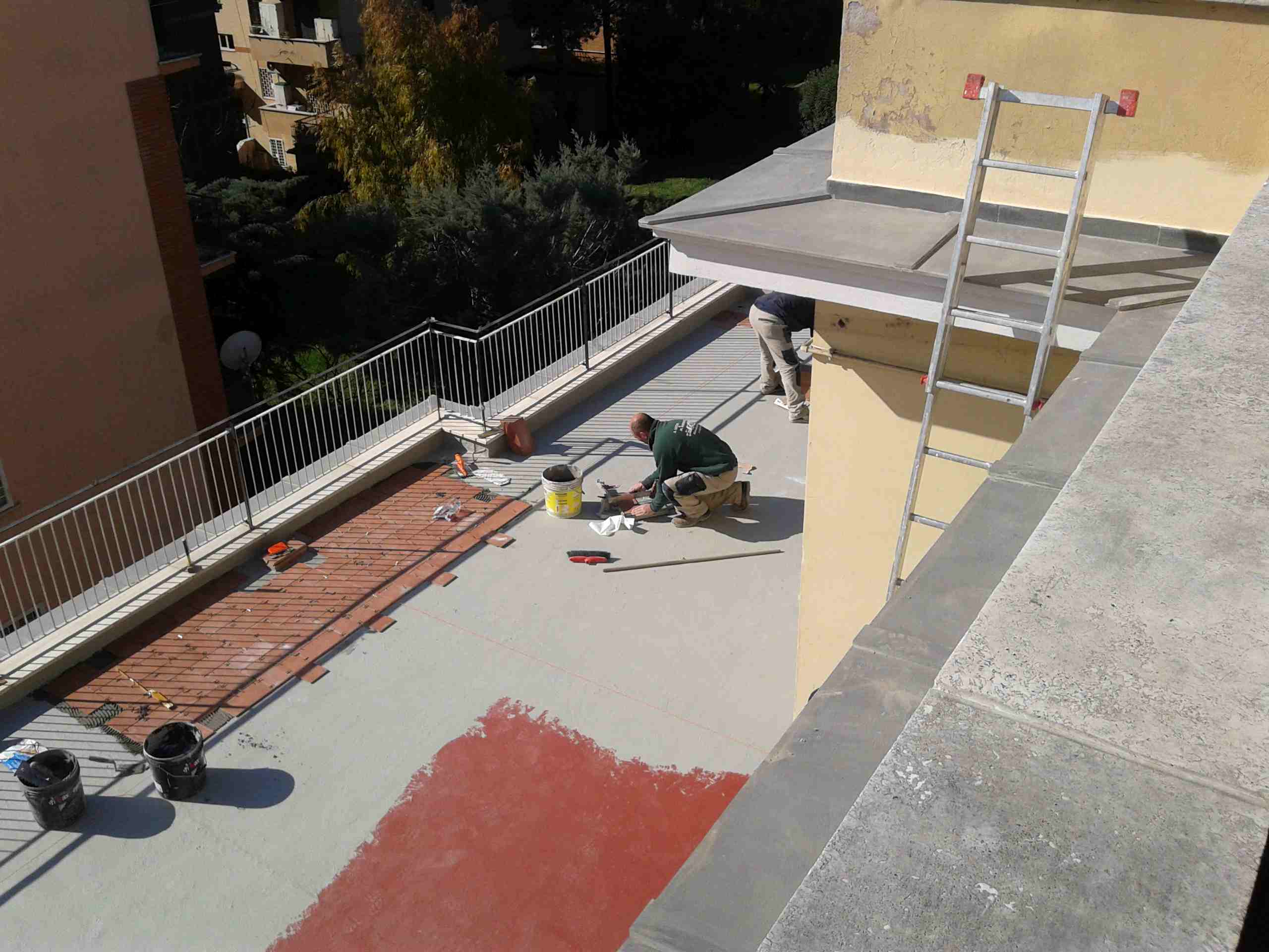 Rifacimento pavimentazione terrazzo condominiale a roma lucidi e ... Rifacimento terrazzo condominiale