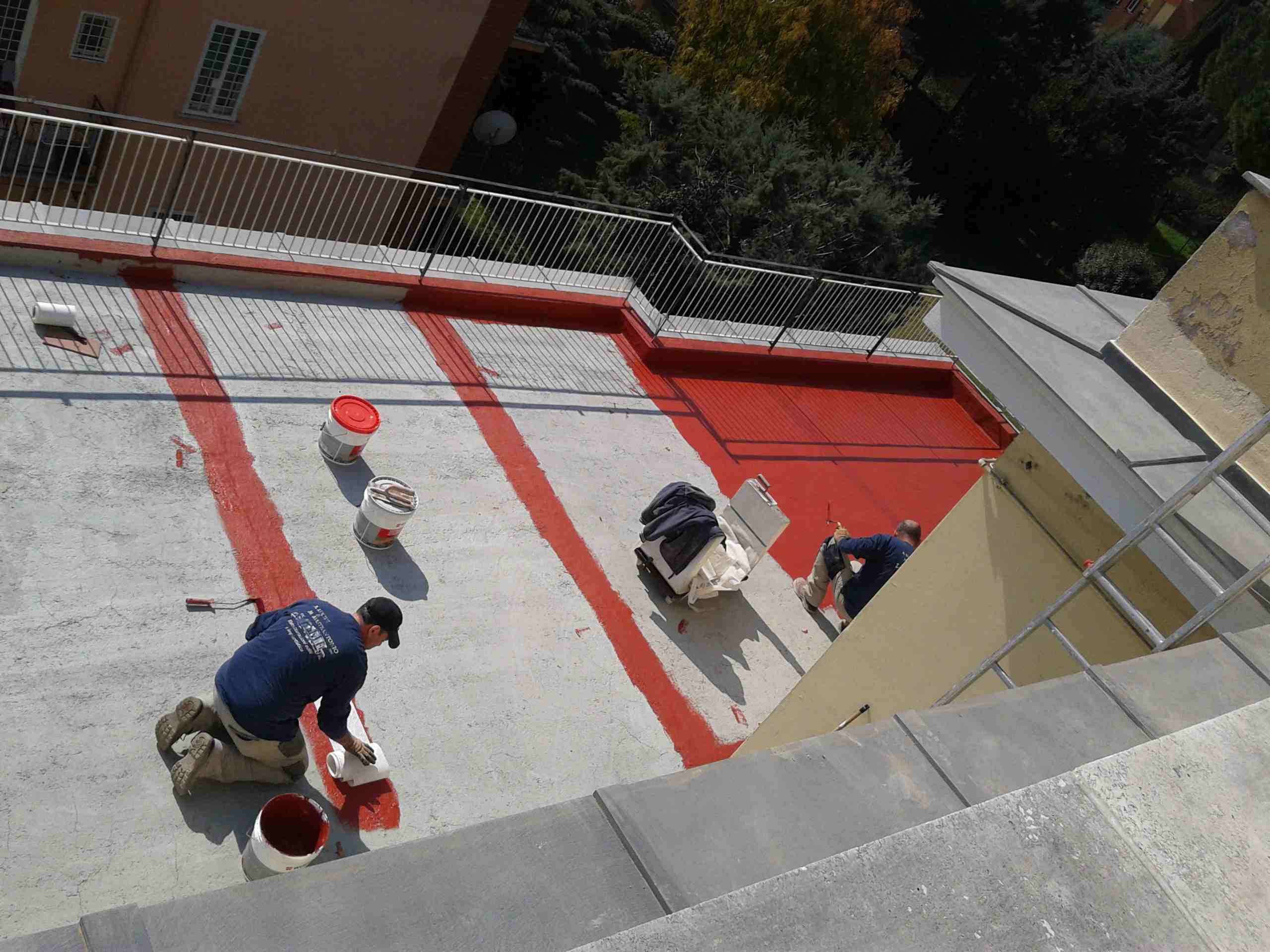 Rifacimento pavimentazione terrazzo condominiale a roma lucidi e ... Rifacimento terrazzo condominiale